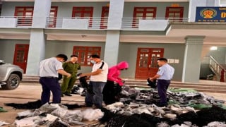 Ninh Bình: Tiêu huỷ hơn 56.500 sản phẩm quần áo và phụ kiện may mặc giả mạo nhãn hiệu