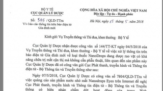 Thuốc nhỏ mắt chữa cận thị Nanodrops là giả mạo?