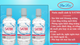 Thu hồi trên toàn quốc lô nước muối sinh lý không đạt chất lượng của công ty Đại Lợi