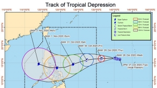 Sau bão Molave, áp thấp Rolly lại đang mạnh lên thành bão, có thể trở thành cơn bão số 10