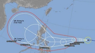 Biển Đông có thể đón bão số 10 vào ngày 1/11