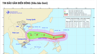 Siêu bão Goni có thể 'càn quét' các tỉnh, thành từ Thanh Hóa đến Khánh Hòa