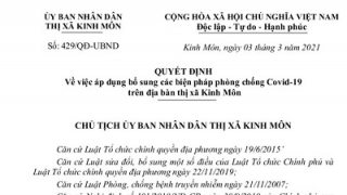 Kinh Môn (Hải Dương): Dỡ bỏ phong tỏa, nhưng không được chủ quan