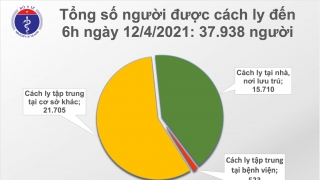 Sáng 12/4: Hà Nội và Thái Nguyên có thêm 3 ca mắc COVID-19