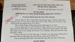 Nghệ An: Cách ly xã hội theo Chỉ thị 16 toàn xã Nhân Thành (Yên Thành) từ 18h ngày 13/8