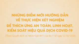 Hướng dẫn về thực hiện xét nghiệm để thích ứng an toàn, linh hoạt, kiểm soát hiệu quả dịch COVID-19