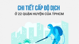 Cấp độ dịch của 22 quận, huyện tại TP.HCM