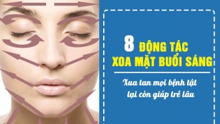 8 động tác xoa mặt vào buổi sáng giúp ích cho sức khoẻ