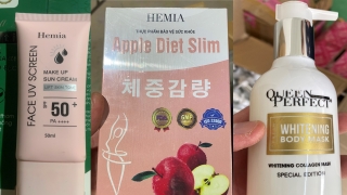 Sự thật về nhãn hàng Apple Diet Slim - Hemia sản phẩm trong vụ án hàng giả bị thu giữ ở Thái Nguyên