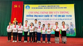 Nghệ An tổ chức Chương trình truyền thông Ngày Quốc tế trẻ em gái