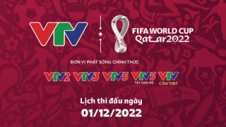 Lịch thi đấu World Cup 2022 hôm nay ngày 1/12