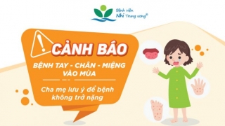 Infographic: Cảnh báo bệnh tay chân miệng vào mùa