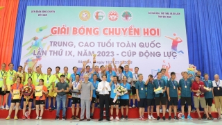 Hội VACHE phối hợp tổ chức 'Giải Bóng chuyền hơi trung, cao tuổi toàn quốc lần thứ IX năm 2023'