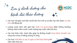 Hai phương pháp dinh dưỡng để kiểm soát tốt bệnh đái tháo đường