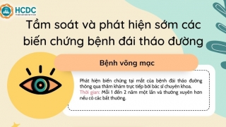 Tầm soát và phát hiện sớm các biến chứng bệnh đái tháo đường