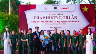 Chương trình “Thắp hương tri ân năm 2023”: 'Sáng mãi tình đất nước - Cùng nguyện ước mai sau'