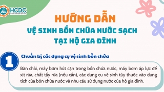 Hướng dẫn vệ sinh bồn chứa nước sạch tại hộ gia đình