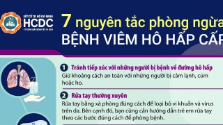 Infographic: 7 nguyên tắc phòng ngừa bệnh viêm hô hấp cấp