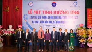 Lễ mít-tinh hưởng ứng Ngày Thế giới phòng, chống bệnh đái tháo đường (14/11) và Ngày Toàn dân mua và sử dụng muối I-ốt (2/11)