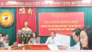 Thanh Hóa: Trường Chính trị tỉnh thực hiện mô hình “Chi bộ bốn tốt”