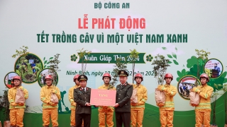 Lễ phát động “Tết trồng cây năm 2024 - Vì một Việt Nam xanh” của Bộ Công an