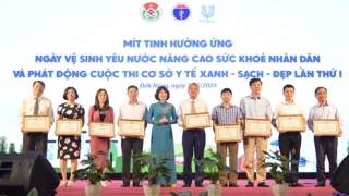 Mít tinh Hưởng ứng Ngày vệ sinh yêu nước nâng cao sức khỏe Nhân dân năm 2024