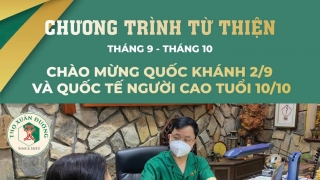 Thọ Xuân Đường khám bệnh từ thiện và phát thuốc miễn phí chào mừng Quốc khánh 2/9 và Quốc tế Người Cao tuổi 10/10