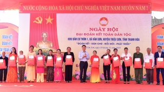 Thanh Hóa: Ấm áp, nghĩa tình Ngày hội Đại đoàn kết toàn dân tộc