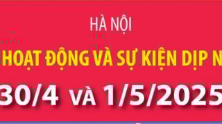 Infographic: Chuỗi hoạt động và sự kiện dịp nghỉ lễ 30/4 và 1/5/2025 tại Hà Nội