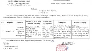 Bộ Y tế truy tìm nguồn gốc thuốc giả NEXIUM® 40mg