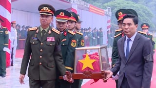 Thanh Hóa: Xúc động lễ truy điệu, an táng 21 hài cốt liệt sĩ Việt Nam hy sinh tại Lào