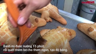 Video: Bánh mì hình cá sấu, ngựa gây sốt ở TP.HCM