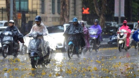 Dự báo thời tiết ngày 25/6: Bắc Bộ và Bắc Trung Bộ tiếp tục có mưa to và dông