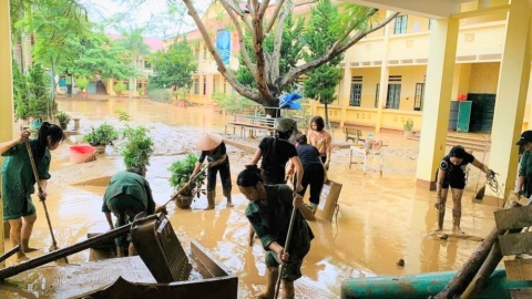 Lào Cai: Khắc phục hậu quả của cơn bão số 3 và mưa lũ sau bão đối với các cơ sở giáo dục