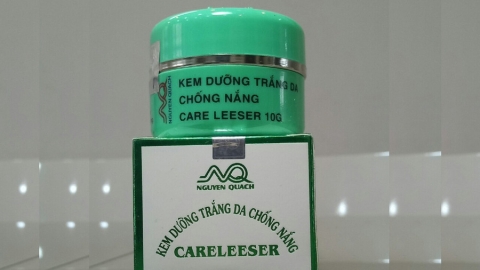 Đình chỉ lưu hành, thu hồi và tiêu hủy mỹ phẩm Kem dưỡng trắng da chống nắng Careleeser không đạt tiêu chuẩn chất lượng