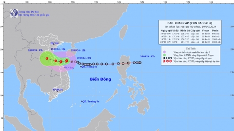 Tin bão khẩn cấp: Cơn bão số 4