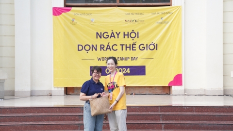 Gần 200 tình nguyện viên tham dự sự kiện “Ngày hội Dọn rác Thế giới - World Cleanup Day 2024”