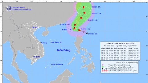 Tin bão gần Biển Đông - cơn bão Krathon