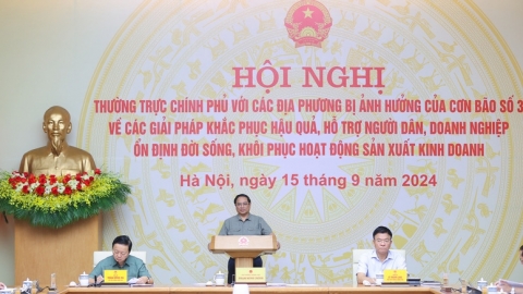 Kết luận của Thường trực Chính phủ tại Hội nghị sơ kết, đánh giá, rút kinh nghiệm về công tác phòng, chống, khắc phục hậu quả bão số 3