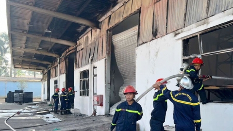 Thái Nguyên: Nhanh chóng khống chế đám cháy tại Công ty TNHH Wiha Việt Nam