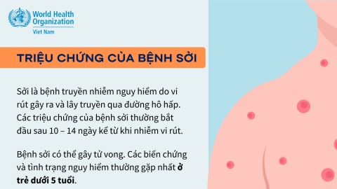 Dịch sởi có thể phòng ngừa được nếu cộng đồng được bảo vệ bởi vaccine