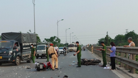 Hà Nội: Khắc phục hậu quả vụ tai nạn giao thông đặc biệt nghiêm trọng xảy ra tại huyện Thường Tín