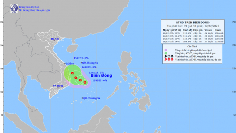 Tin áp thấp nhiệt đới trên Biển Đông