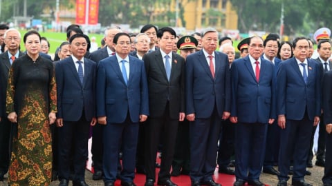 Lãnh đạo Đảng, Nhà nước vào Lăng viếng Chủ tịch Hồ Chí Minh