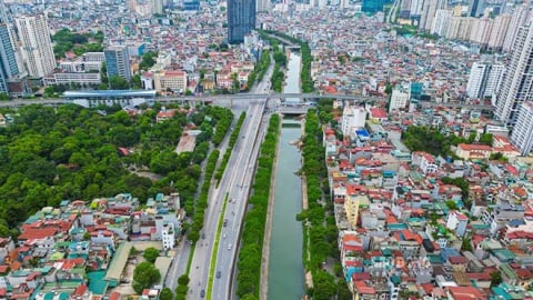 Hà Nội thông báo tổ chức lại giao thông tuyến đường cạnh sông Tô Lịch