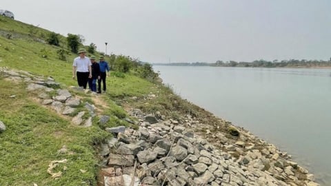 Thanh Hóa: Công bố tình huống khẩn cấp sự cố sạt lở kè Phú Văn đê hữu sông Chu