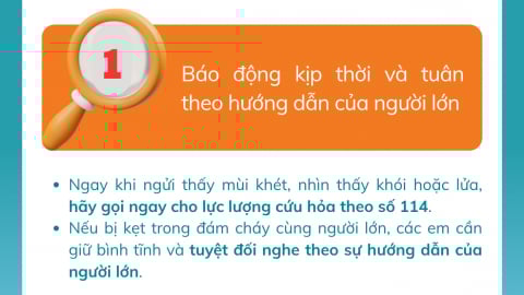 Hướng dẫn kỹ năng thoát hiểm cho trẻ em khi xảy ra hỏa hoạn