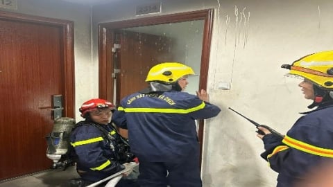 Hà Nội: Lực lượng PCCC cơ sở kịp thời dập tắt 2 vụ cháy tại chung cư cao tầng trên địa bàn