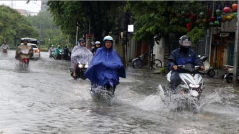 Thừa Thiên Huế: Đề phòng mưa lớn trong thời gian ngắn gây ngập cục bộ trên một số tuyến đường