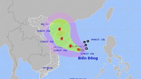 Dự báo thời tiết ngày 11/6: Áp thấp nhiệt đới mạnh lên thành bão, mưa lớn ở Trung Bộ và Tây Nguyên